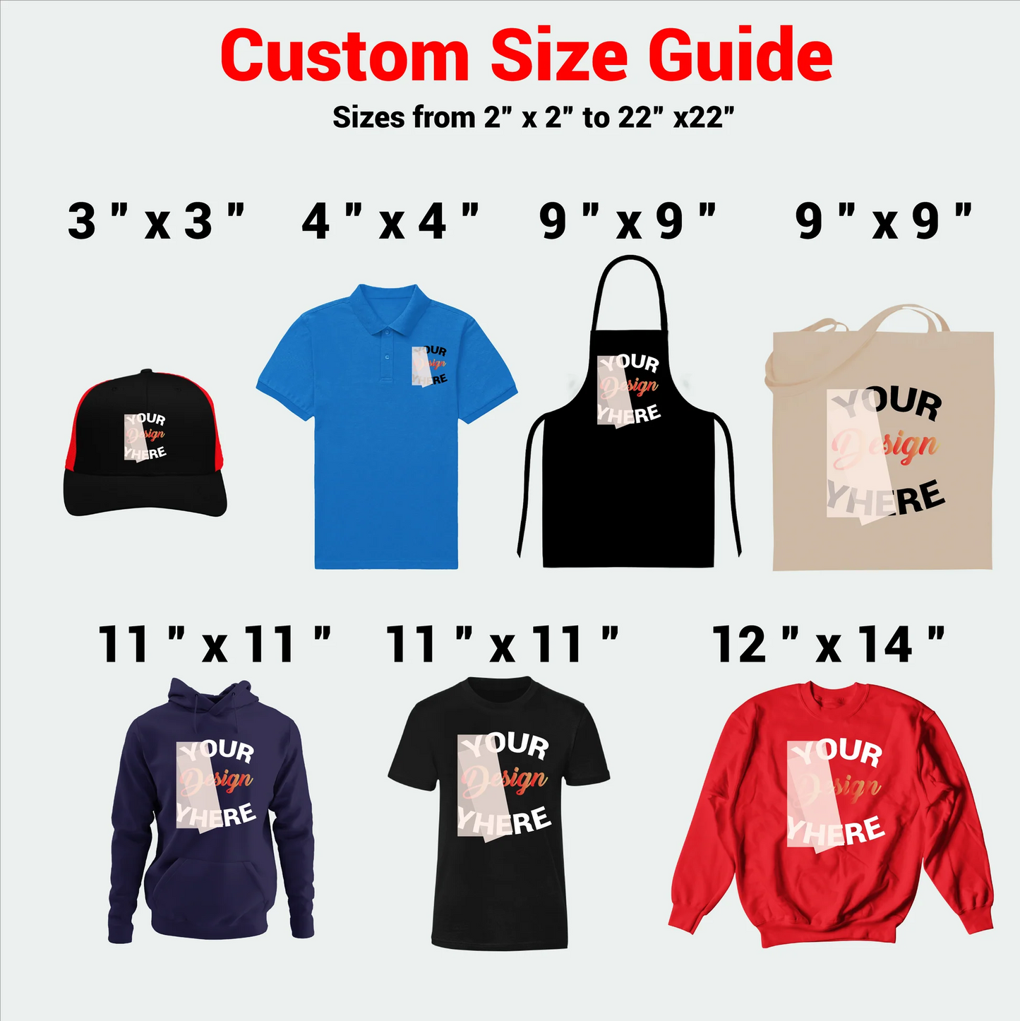 DTF Printing -(Order By Size)